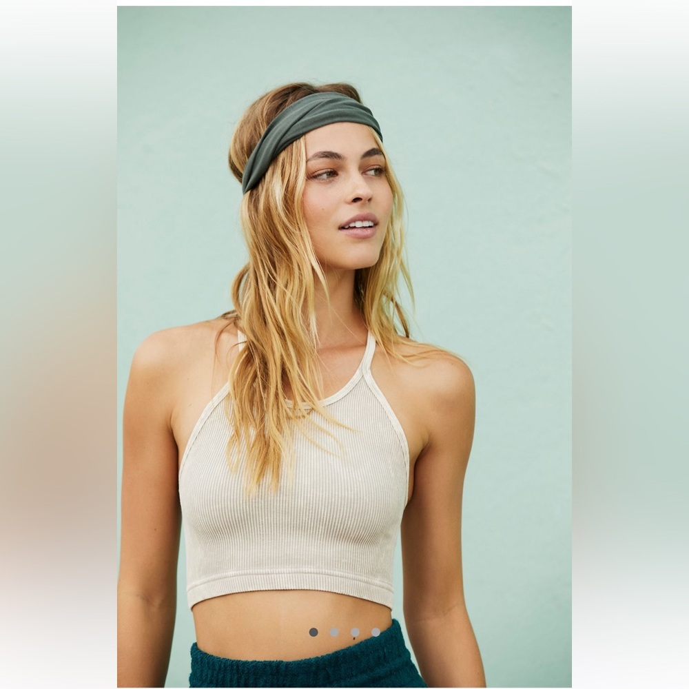 Free People Happiness runs tank in color Stone Eagle